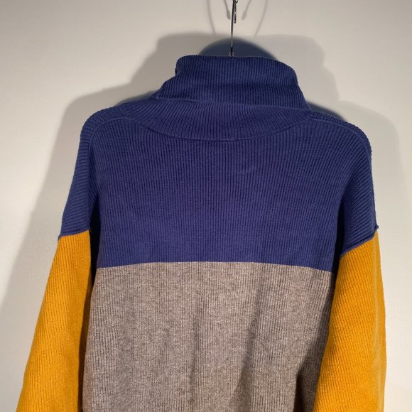 Free People Softly Structured Color Block Sweater Women Size S - Picture 7 of 9